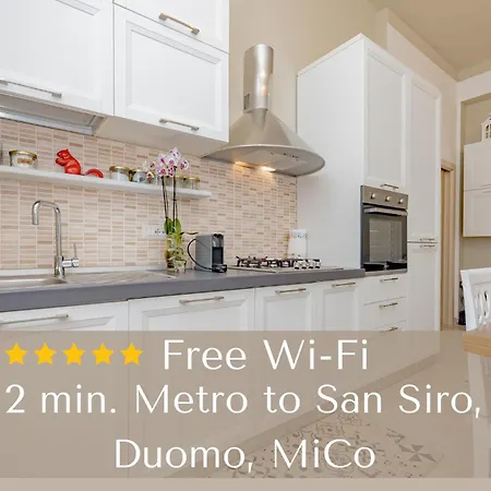 2 Bedroom Apartment - Buzzi Hospital, Sempione, Mico, 100Mt Metrom5 Milan Exterior photo